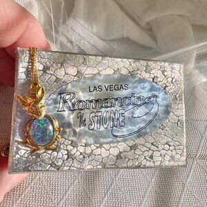 Vintage Australian Opal Kangaroo Necklace Romancing the Stone LasVegas Souvenir